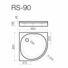 Paliktnis RS-90*90 pusap.