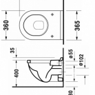 WC Starck III bidē balts