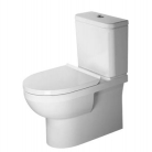 Pods DURAVIT ar SC vāku un skalojamo kasti No.1 Rimless, universāls izvads, pievads no apakšas, balts