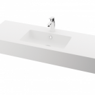 Izlietne MODO OPUS, Silkstone, balta, 120x45cm BEZ stiprinājumiem