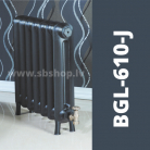 Čuguna radiators BEIGELAI BGL-610-J (10 sekc.) gruntēts melnā krāsā