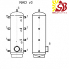 Dražice akumulācijas tvertne bez iekšējās tvertnes- NAD 300 v3
