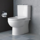 Pods DURAVIT ar SC vāku un skalojamo kasti No.1 Rimless, universāls izvads, pievads no apakšas, balts