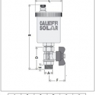 Automātiskais solārais atgaisotājs ar ventīli CALEFFI