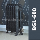 Čuguna radiatori BEIGELAI BGL-600 (8sekc.) gruntēts melnā krāsā
