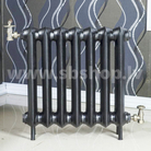 Čuguna radiators BEIGELAI BGL-460-J (8 sekc.) gruntēts melnā krāsā