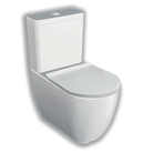 HATRIA FUSION pods uz grīdas ar skalojamo kastu un SLIM soft close vāku, balts