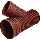 Dubultsienu kanalizācijas trejgabali Dn250/200 45gr