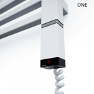 Dvieļu žāvētājs TERMA BONE ONE elektrisks 1260x600mm, E8, balts matēts ar rozeti