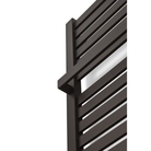 Dvieļu žāvētājs TERMA SOLO 860x540mm ar dvieļu turētāju RAL9005 melns matets