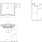 Izlietne VITRA S20 65cm, invalīdu