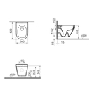 WC Pods VITRA S50 Rim-ex, piekarams ar SC vāku