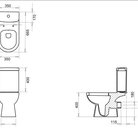 WC Pods TURAVIT ALIZE kompl., sienas.izvads ar SC vāku AKCIJA