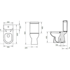 WC Pods TURAVIT ALIZE kompl., grīdas izvads ar SC vāks AKCIJA