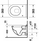 WC Starck III bidē balts