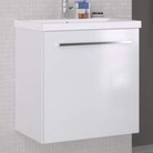 Mēbele ar izlietni SCANDIC 51x39cm ar durtiņām glossy white