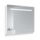 KAME SMART spogulis ar LED apgaismojumu, sensoro slēdzi, apsildi un bluetooth skaļruni, 100x80cm