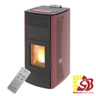 CENTROMETAL granulu kamīns ZV16 C sarkans ar centrālapkuri 4,89/16,1 kW