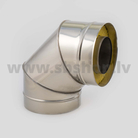 PRO Skursteņa Izolēts līkums D120/220 90gr.