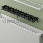 KERMI X-Flair LINE 22-559*805 radiators ar ventilatoru sāna pieslēgumu