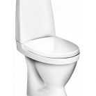 WC Gustavsberg NAUTIC 1510 Hygienic Flush horizontāls izvads, līmējams + vāks soft close, balts