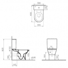 WC Pods VITRA S50 Rim-Ex (poda apakša+skalojamā kaste) BEZ vāka