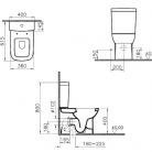 WC Pods VITRA S20 kompl.,SLĒPTS univ.izvads ar SC vāku AKCIJA