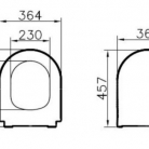 WC Poda vāks VITRA Integra Slim SC