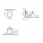 WC Pods VITRA S50 Rim-ex, piekarams ar SC vāku