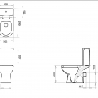 WC Pods TURAVIT ALIZE kompl., sienas.izvads ar SC vāku AKCIJA