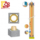 Keramzīta dūmvads D180 6m vienkanāla