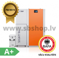 HKS LAZAR Granulu apkures katli Smartfire 15kW ar 240L bunkuru