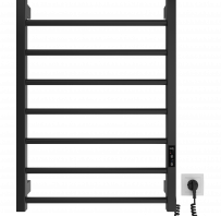 MARIO Dvieļu žāvētājs LEED elektrisks 770x530mm melns matēts