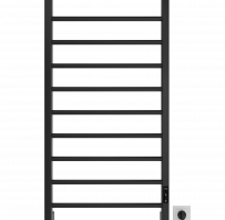 MARIO Dvieļu žāvētājs LEED elektrisks 1170x530mm melns matēts