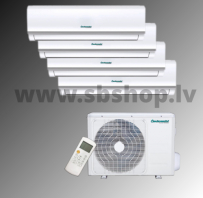 Centrometal kondicionieri/siltumsūkņi gaiss gaiss QUADRUPLE SPLIT 3x9000 +12000 BTU/h R32 A/C=10.60;Apk:11.10kW