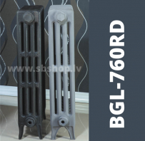 Čuguna radiatori BEIGELAI BGL-760-RD (10 sekc.) gruntēts melnā krāsā