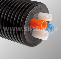 Siltumtrase QUADRUPLE 160/2x25Hx2.3+25Sx3.5+20Sx2.8 TERENDIS 6m