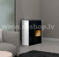 Ecoforest granulu kamīns Hidrocopper 24kW SLIM melns