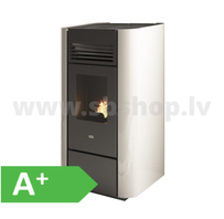 Granulu kamīns Eva Calor DELIA 9,5kW balts