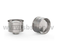UMK Skursteņa nobeigums ar deflektoru, viensienu, D130, AISI439/0.5mm