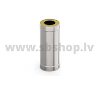 UMK Skursteņa caurule 0.5m, dubultsienu, D150x220, AISI439/439, 1.0/0.5mm