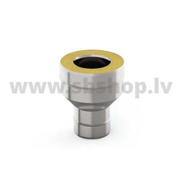 UMK Skursteņa sākums, dubultsienu, A/M-F, D200x280, AISI439/439, 1.0/0.5mm