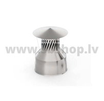UMK Skursteņa nobeigums ar dzirksteļu slāpētāju, dubultsienu, D200x280, AISI439/439, 0.5mm/0.5mm