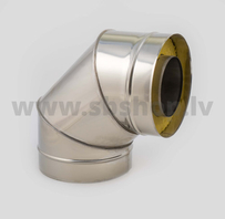 PRO Skursteņa Izolēts līkums D200/300 90gr.