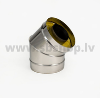 PRO Skursteņa Izolēts līkums D100/200 45gr.