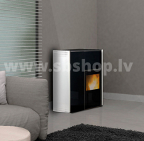 Ecoforest granulu kamīns Hidrocopper 24kW SLIM melns