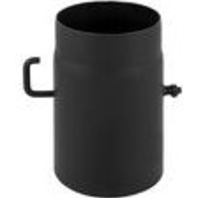Melnā tērauda skursteņa caurules ar aizbīdni 500mm d160