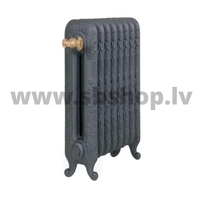 Čuguna radiators BEIGELAI BGL-600 (7sekc.) gruntēts melnā krāsā