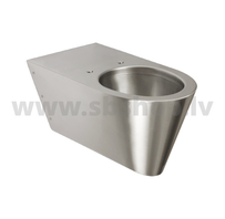 WC SANELA Anti-vandal SANELA nerūsējoša tērauda piekarināms tualetes pods invalīdiem