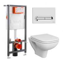 WC komplekts S20 RIM-EX ar rāmi un soft close vāku VITRA